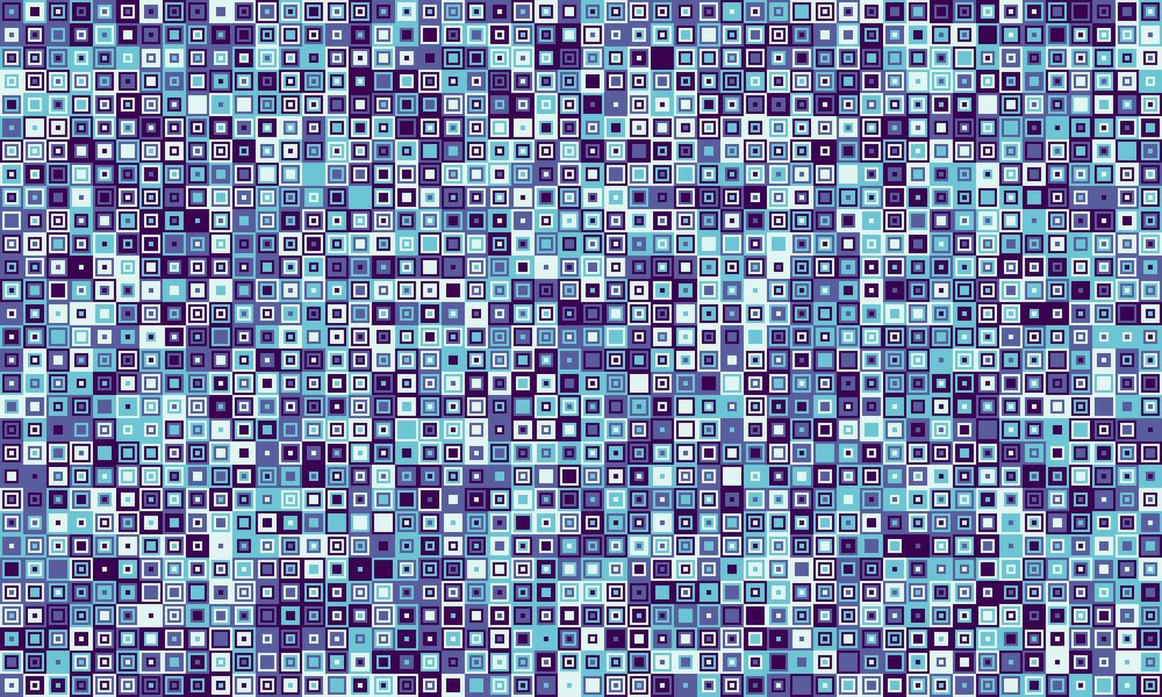 Abstract mosaic of tiny squares in cool blues and purples. Perfect for backgrounds, website design, or digital art projects. The subtle pattern creates a sense of depth and movement. vector