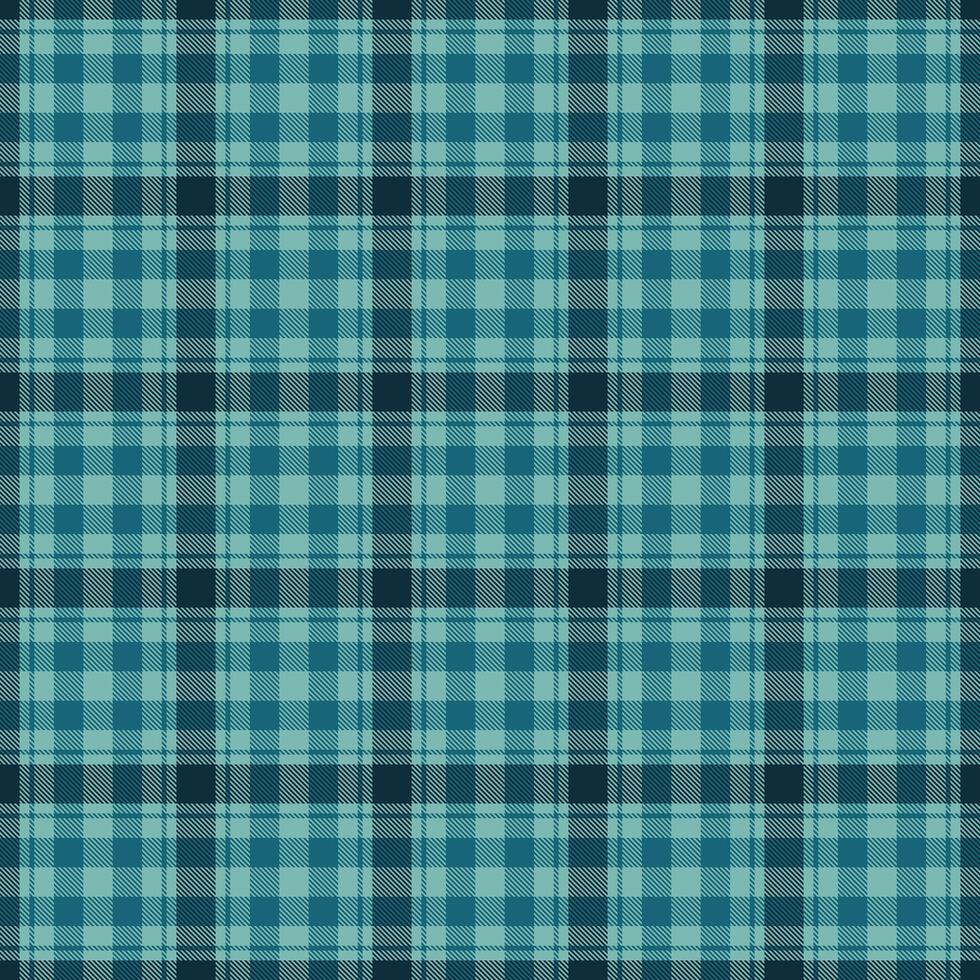 Classic checkered pattern in shades of teal. Timeless fabric design. Use for backgrounds, textures, fashion, and design projects with a touch of rustic flair. vector