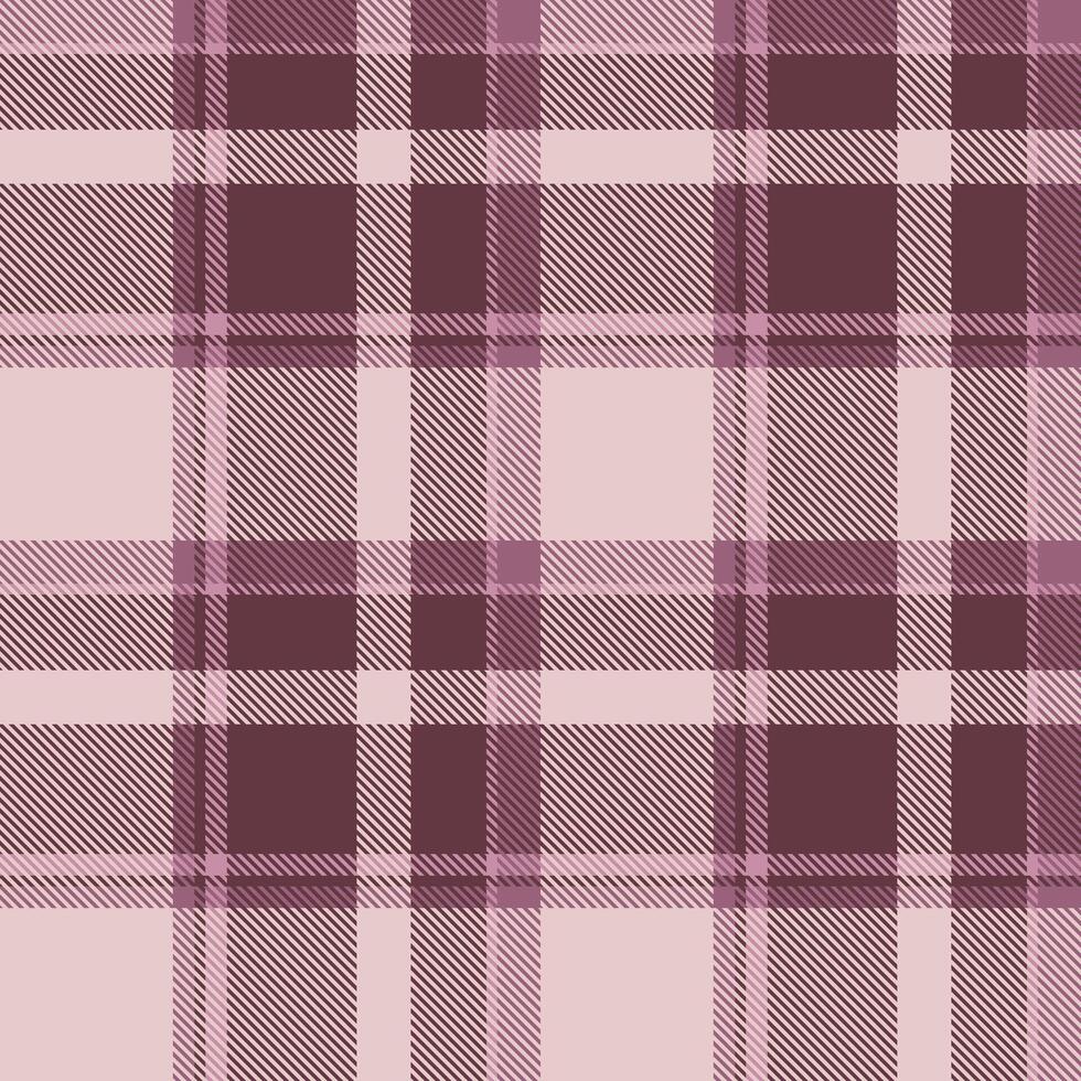 Seamless plaid pattern in mauve tones. Versatile background for textile design, fashion, or classic themes. Adds warmth and a touch of traditional style. vector