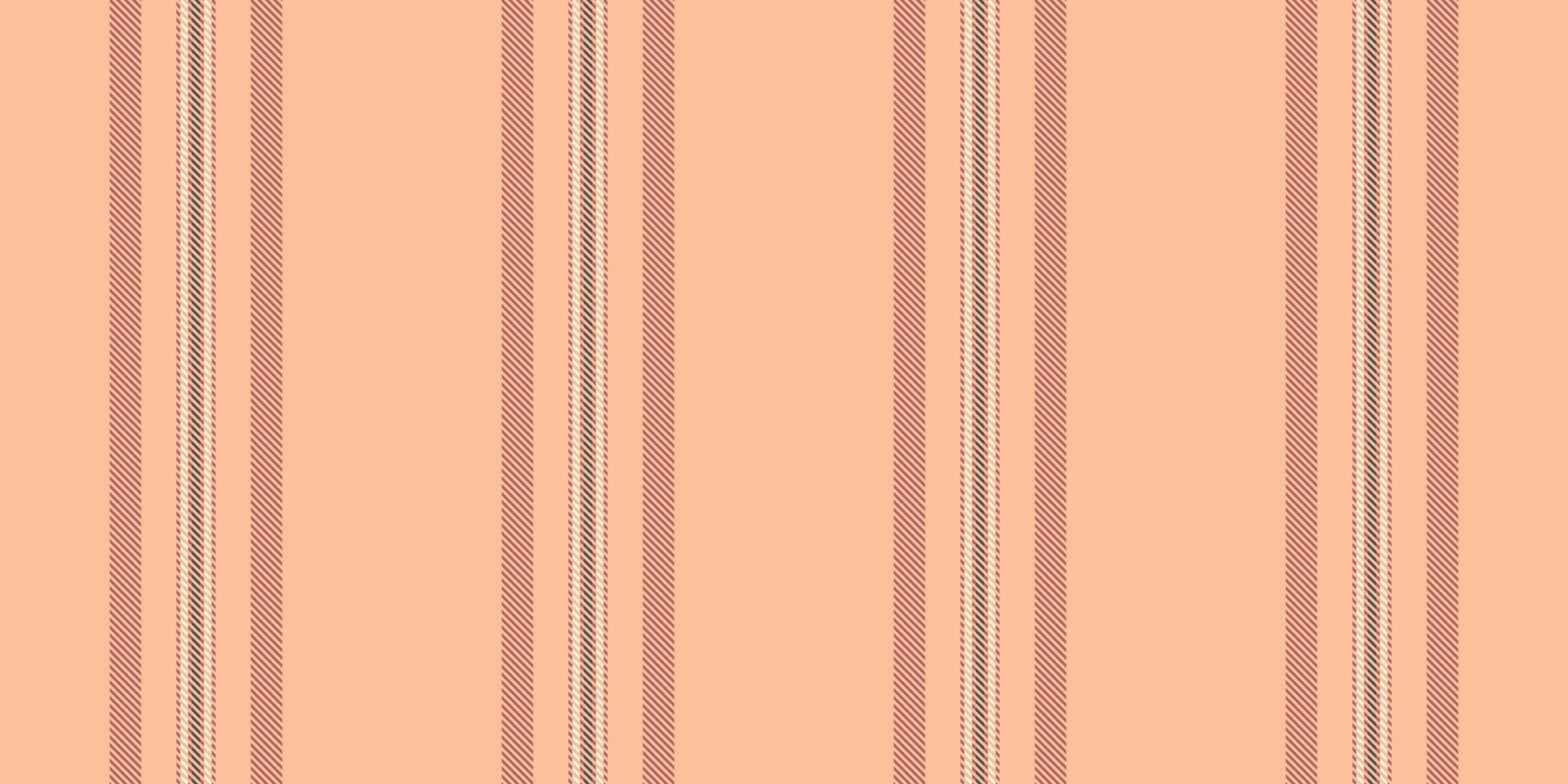 Seamless vertical stripe pattern. A classic repeat design in peach tones, suitable for textiles, backgrounds, or modern designs, evokes simplicity and elegance. vector