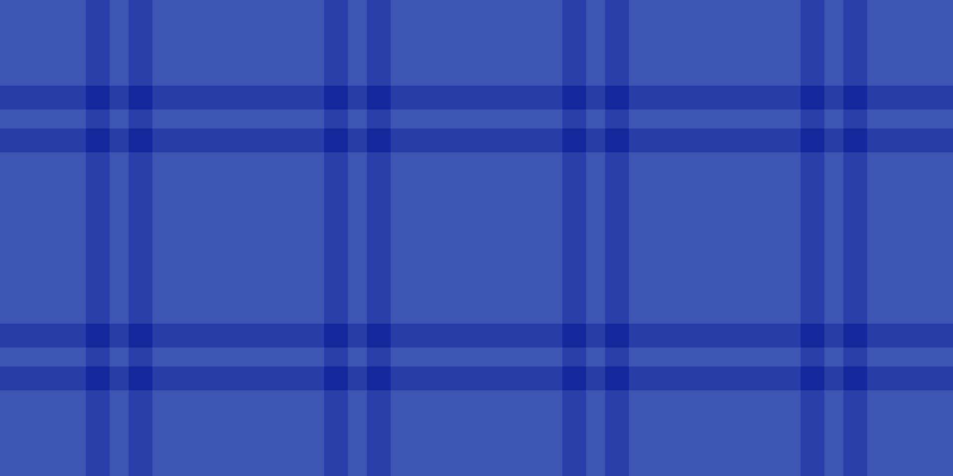 Classic blue plaid background. Clean, geometric design, suitable for fashion, web design, or abstract concepts. Versatile pattern for creative projects. vector