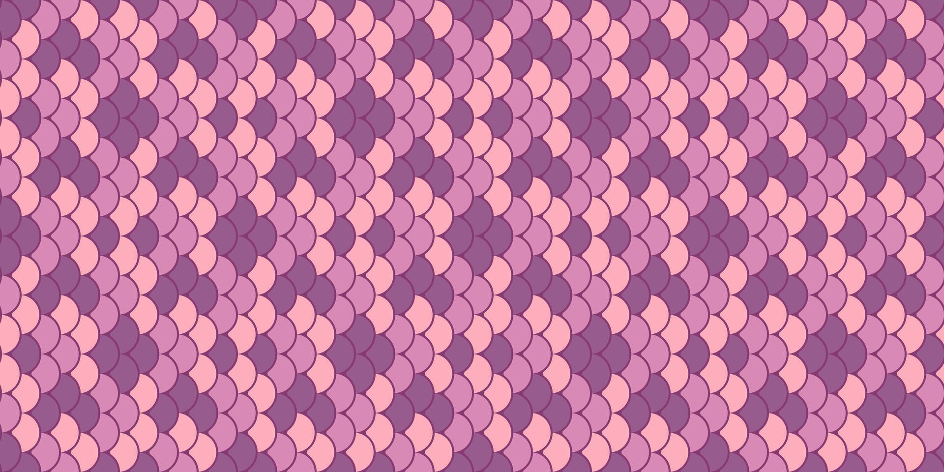 Abstract seamless pattern of overlapping pink and purple scales. Perfect for textile design, website backgrounds, or any project needing a subtle yet stylish texture. vector