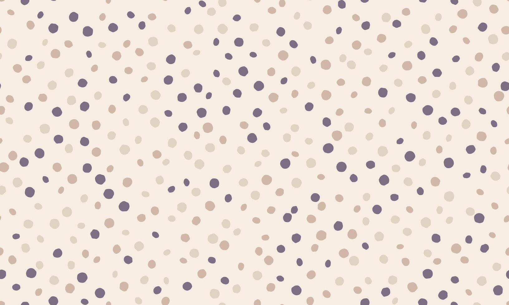 Elegant beige and purple polka dot pattern. Perfect for backgrounds, textiles, or website design. Subtle, yet stylish, this repeatable design offers a calming and sophisticated aesthetic. vector
