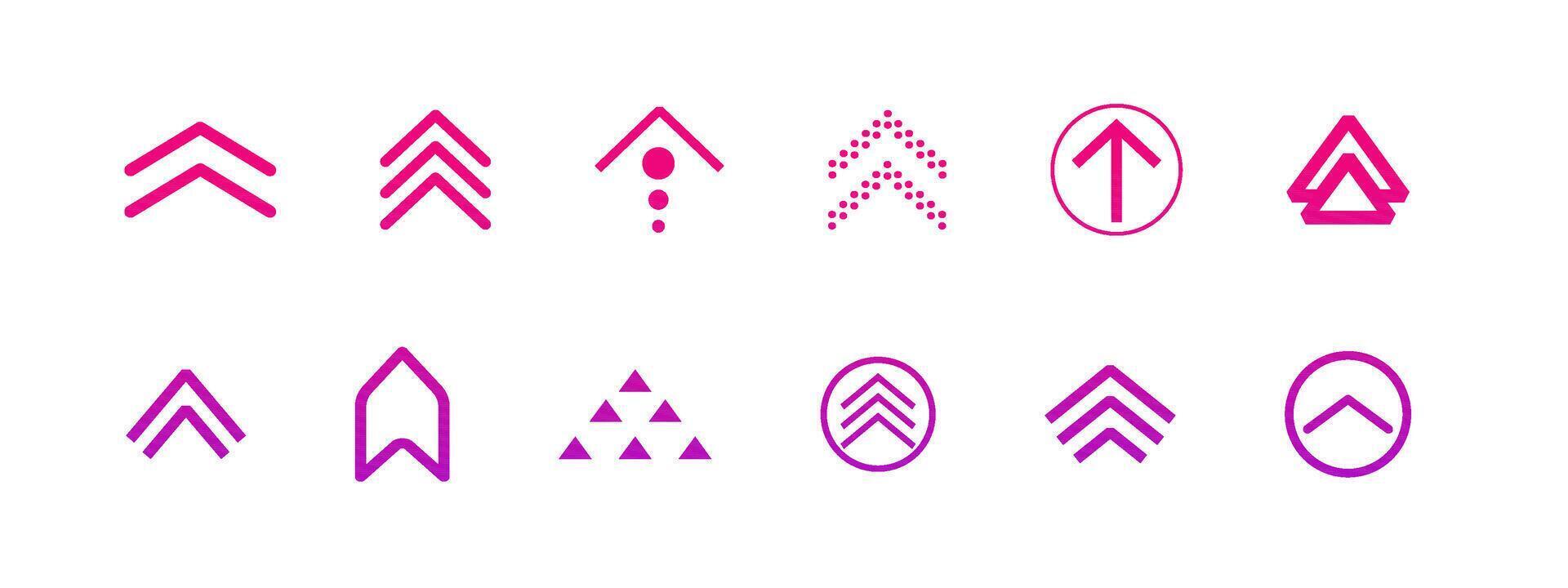 Swipe arrow, scroll or slide button. Set simple modern for social media with business infographic. Up arrow Ui button symbol. Swipe Up icons for social media stories vector