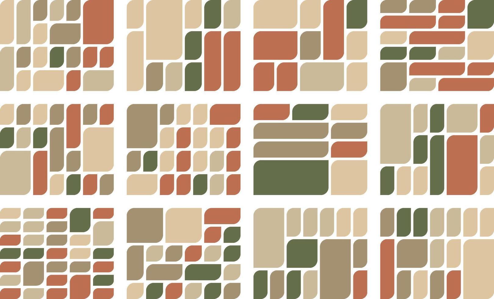 Modern leaf style bento grid bundle perfect for soft organic interface layouts vector