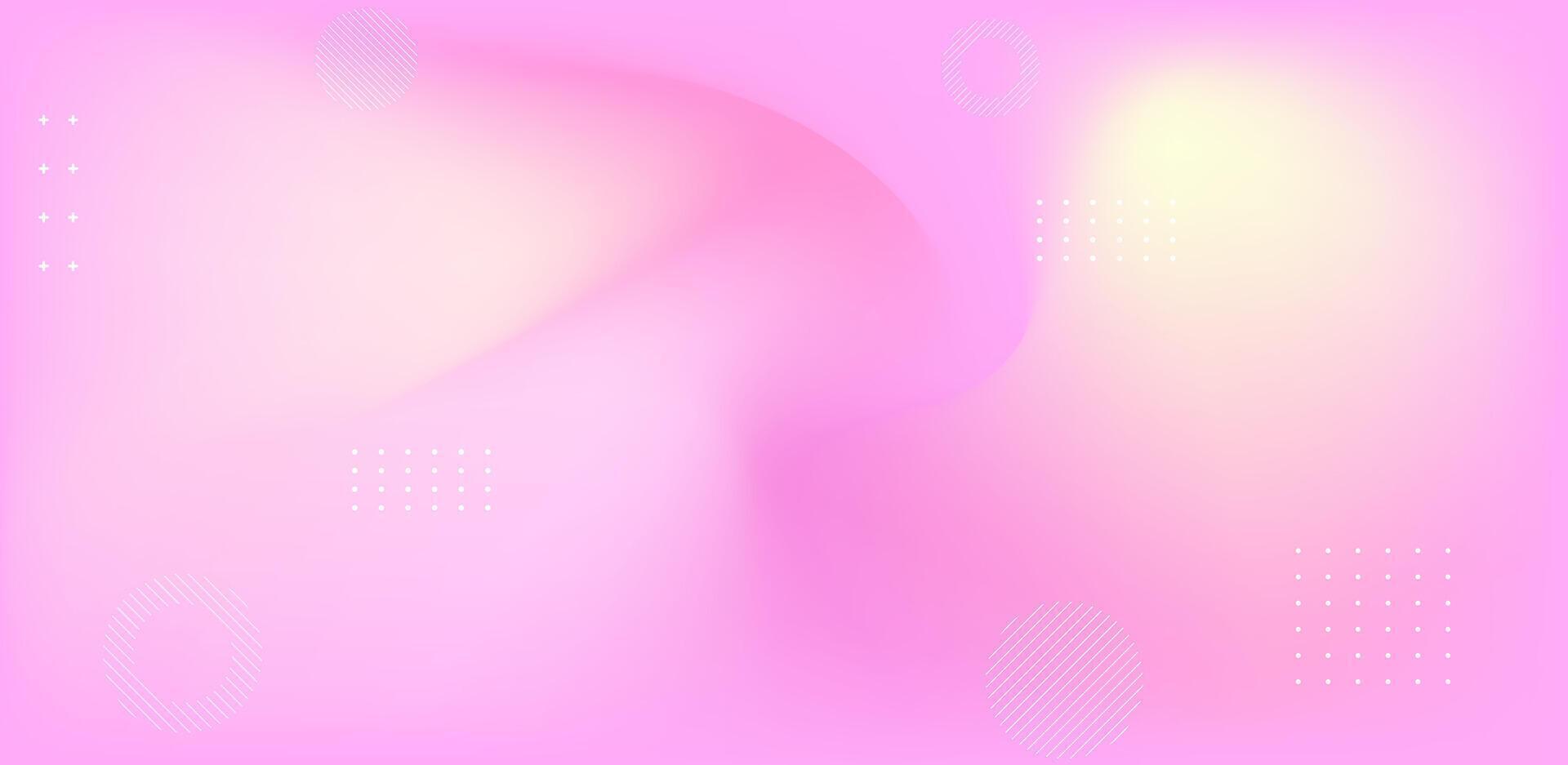 Bright pink abstract background with smooth gradient transitions. vector