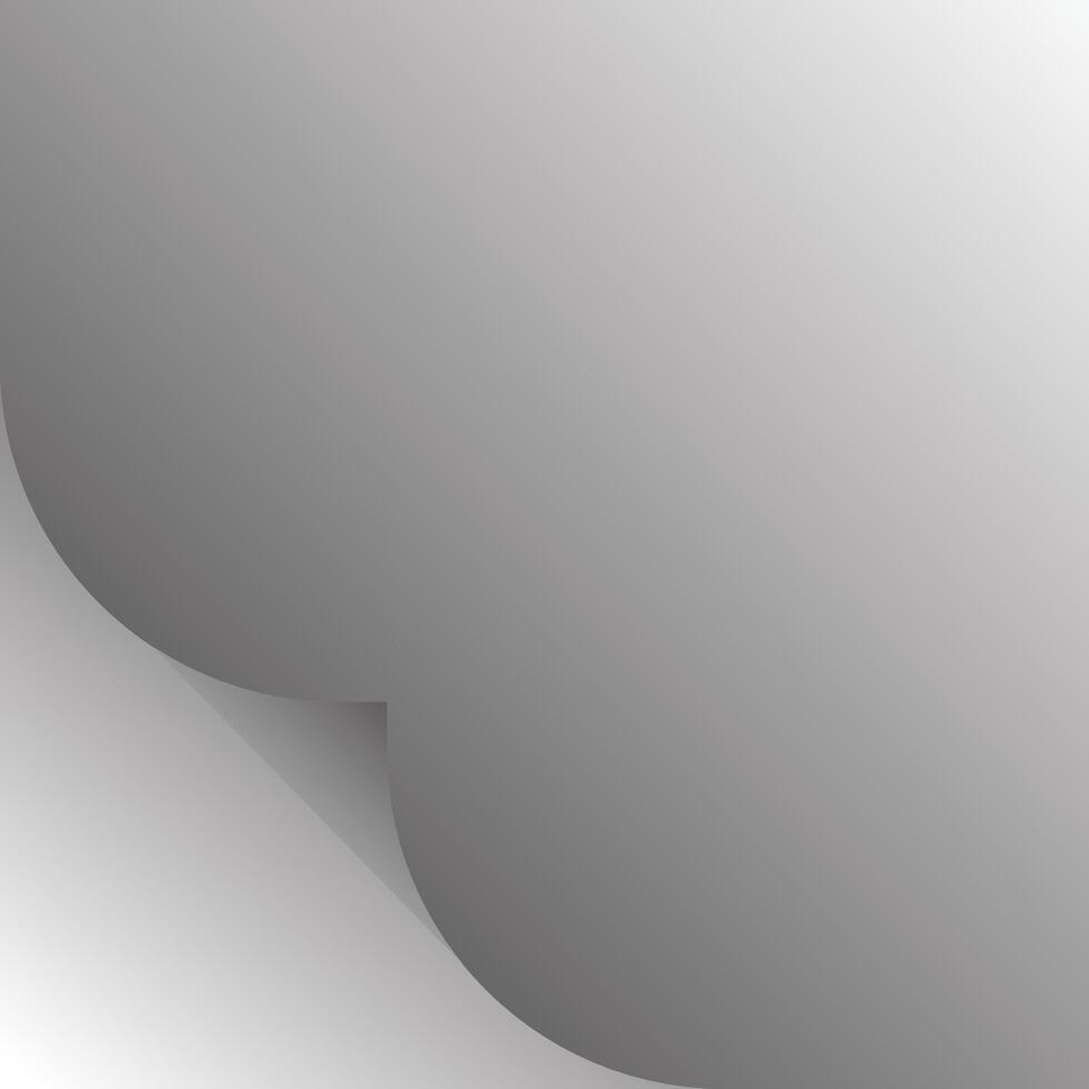 Modern Page Curl Effect Design, Page Curl With Shadow On Blank Sheet, vector