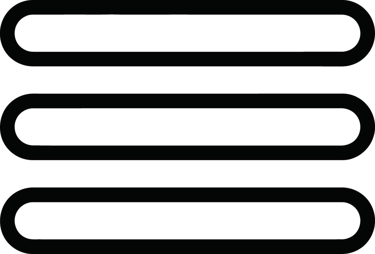 Hamburger menu icon for website and application design vector