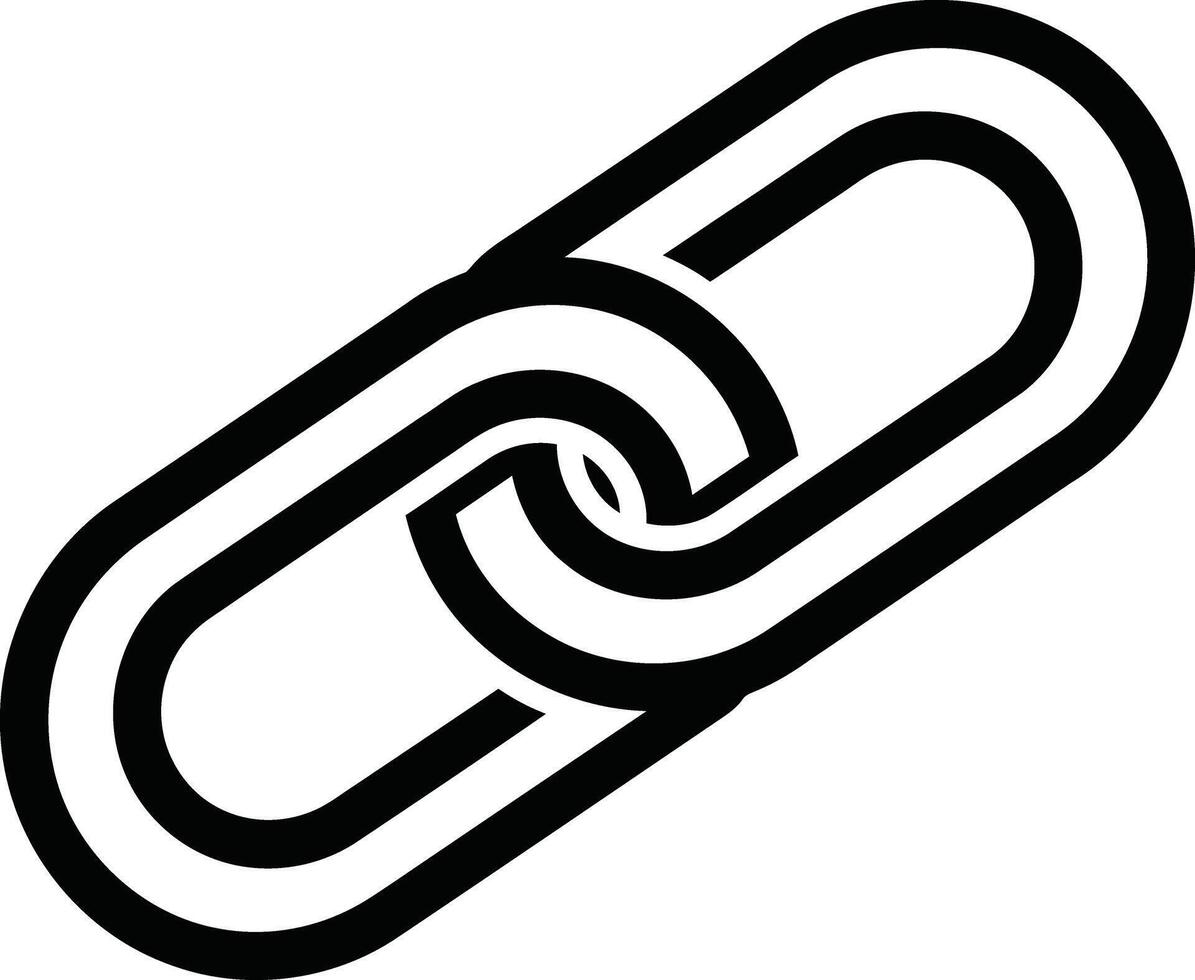 sencillo cadena enlace, un versátil gráfico elemento para representando conexión, fortaleza, y unidad en tu diseños vector