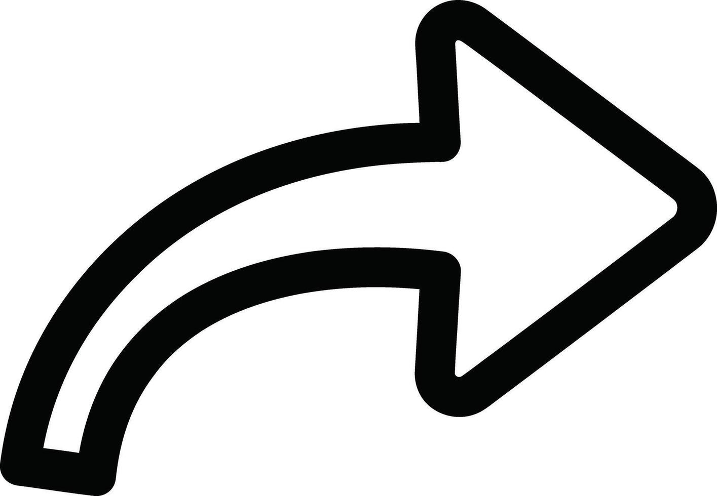 Share the icon with the arrow for web and social media use. vector