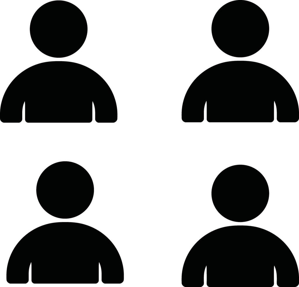 our simple user icons for app design vector