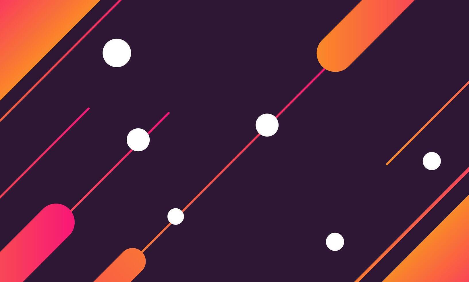 Abstract Geometric Background with Diagonal Lines and Circles. vector