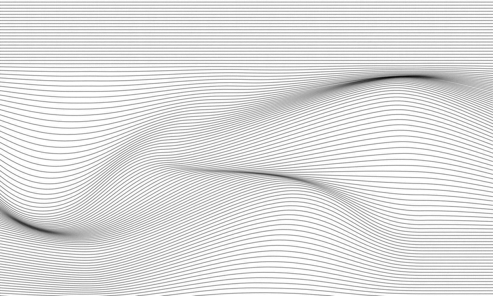 Abstract Wave Pattern with Subtle Gray Gradient. vector
