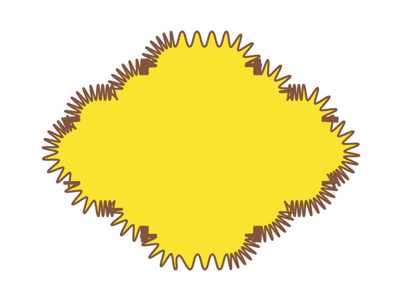 bstract design of a zigzag edge diamond shape vector