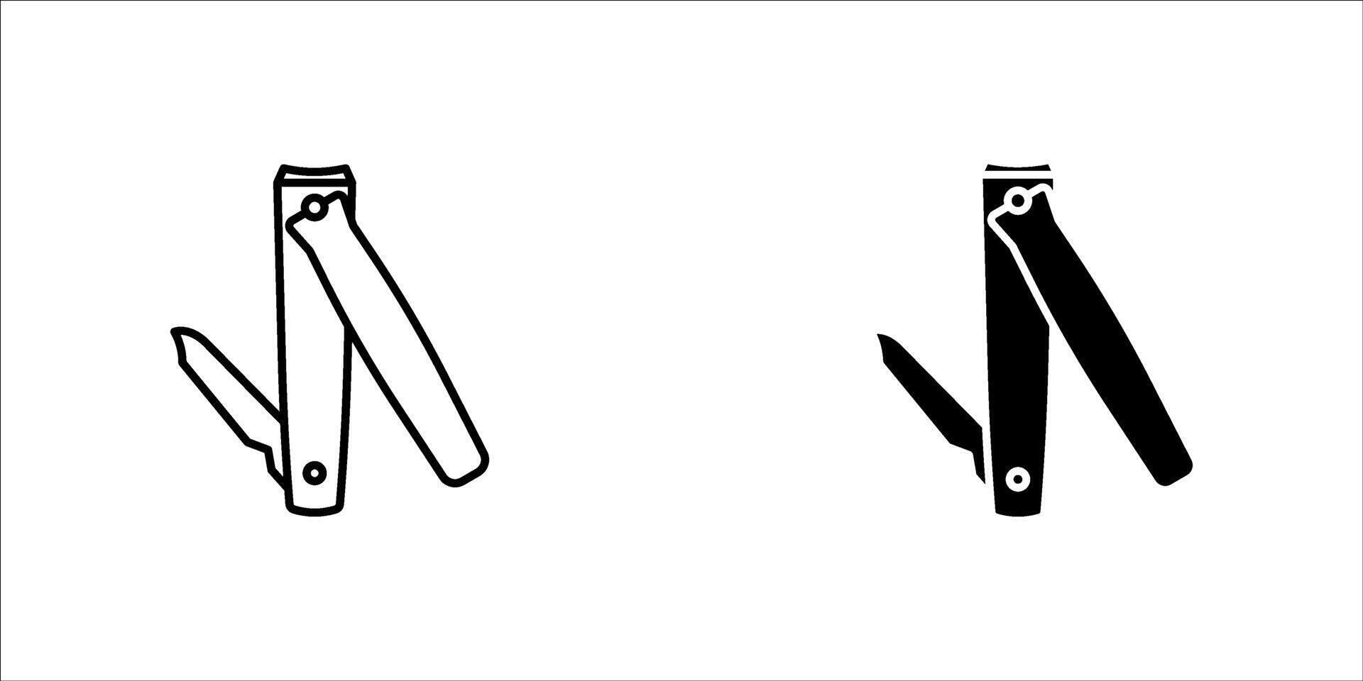 Clippers color line icon set. Isolated element. Outline pictogram for web page, mobile app, promo vector