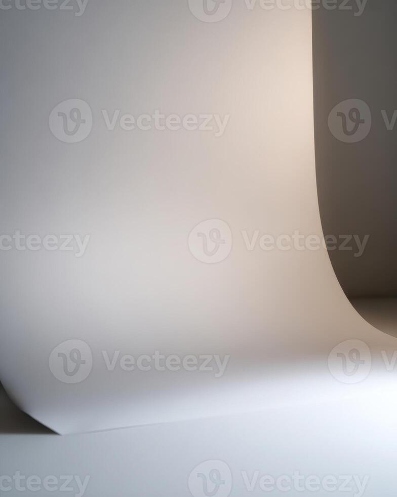 Smooth paper backdrop creating an artistic display in studio photo