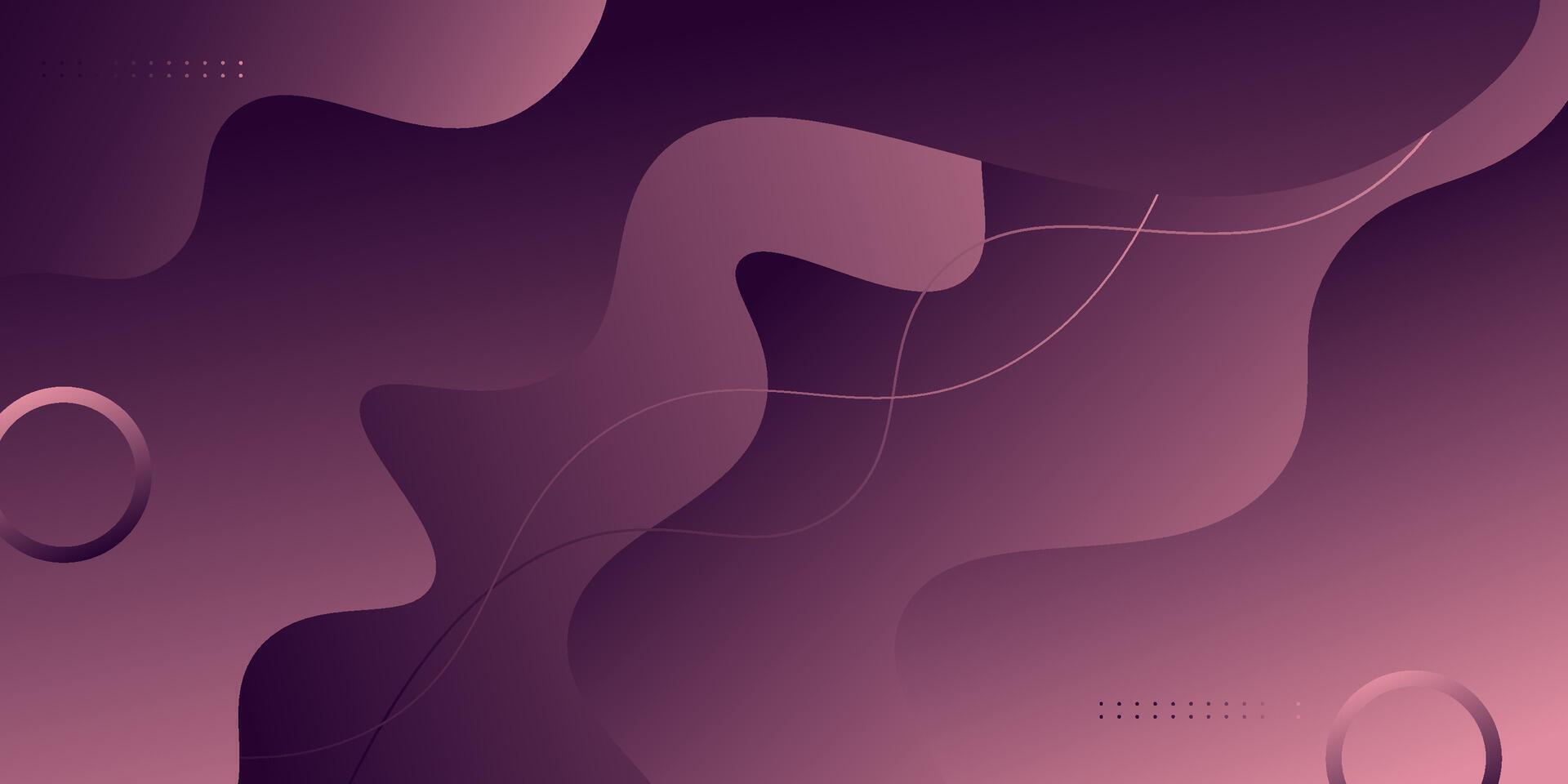 Abstract dark purple wave background with fluid pattern design. Cool and trendy banner concept. eps10 vector