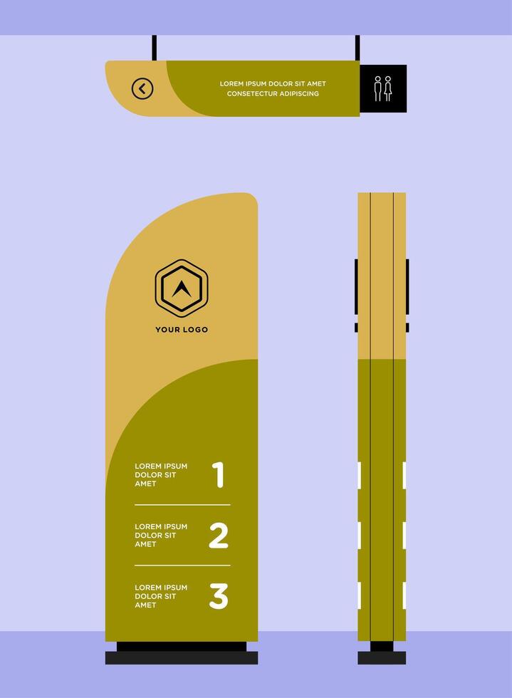 display Business signage for direction and navigation in commercial spaces vector