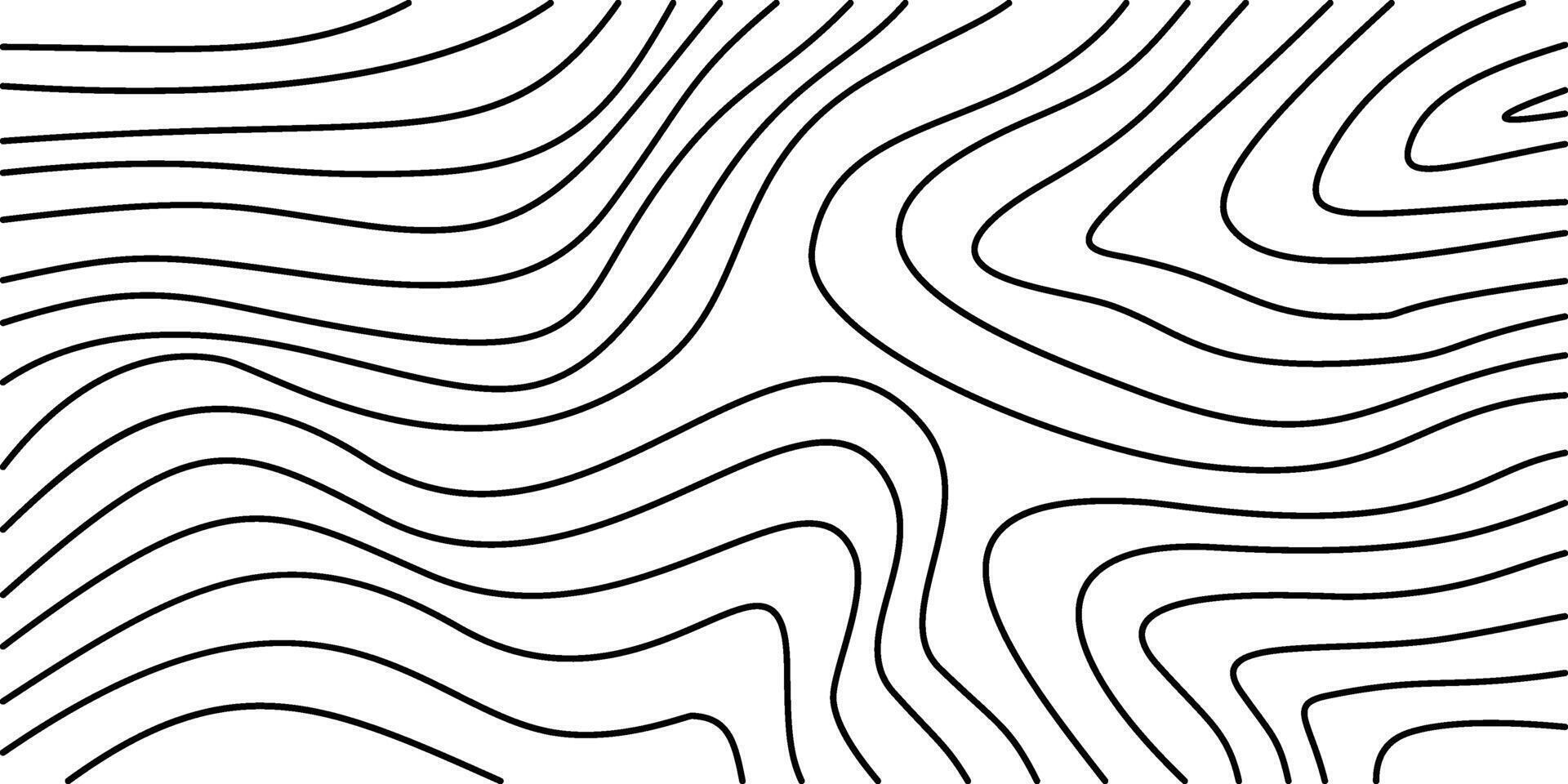 Abstract wavy lines creating a flowing pattern on a white background, perfect for design and graphic applications vector