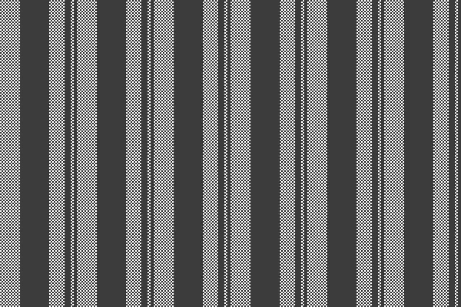 Monochrome striped textile pattern. Vertical lines with textured details. Use as a neutral background for web design, fashion, interiors, and graphics. vector