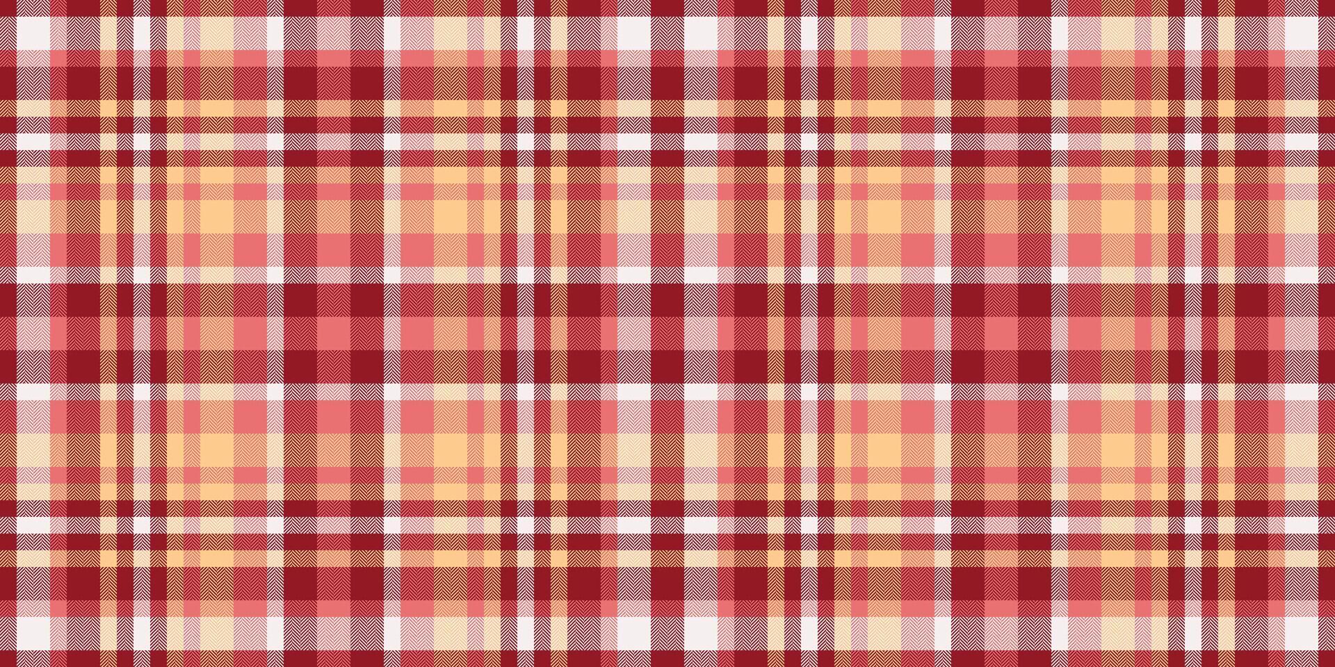 calentar tartán modelo con rojo y oro matices versátil para antecedentes, textil diseños, o creando un acogedor, rústico sensación en gráfico proyectos vector