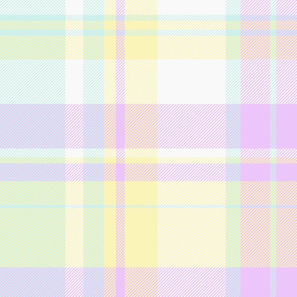 Pastel plaid pattern. Soft versatile, ideal for backgrounds, textiles, design elements. Calming modern aesthetic. Use for spring, summer, or baby themes. vector