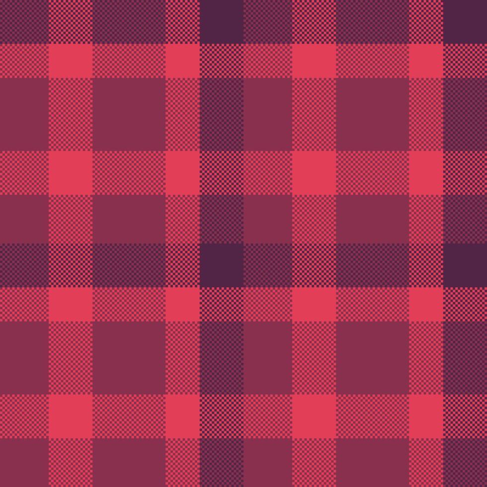 Classic checkered pattern, seamless design with a textured, pixelated style. Ideal for backgrounds, textiles, or rustic themed designs. Versatile and timeless aesthetic. vector