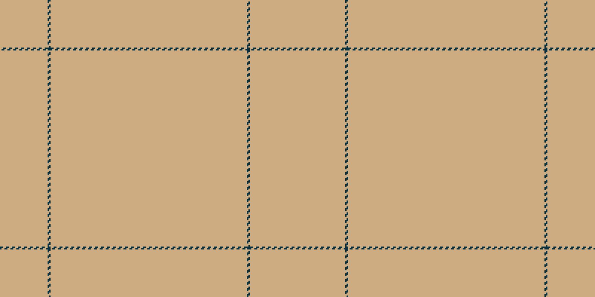 Simple, clean fabric texture featuring a plaid pattern of dark lines on a tan background. Ideal for backgrounds, textiles, design, or crafting projects. vector