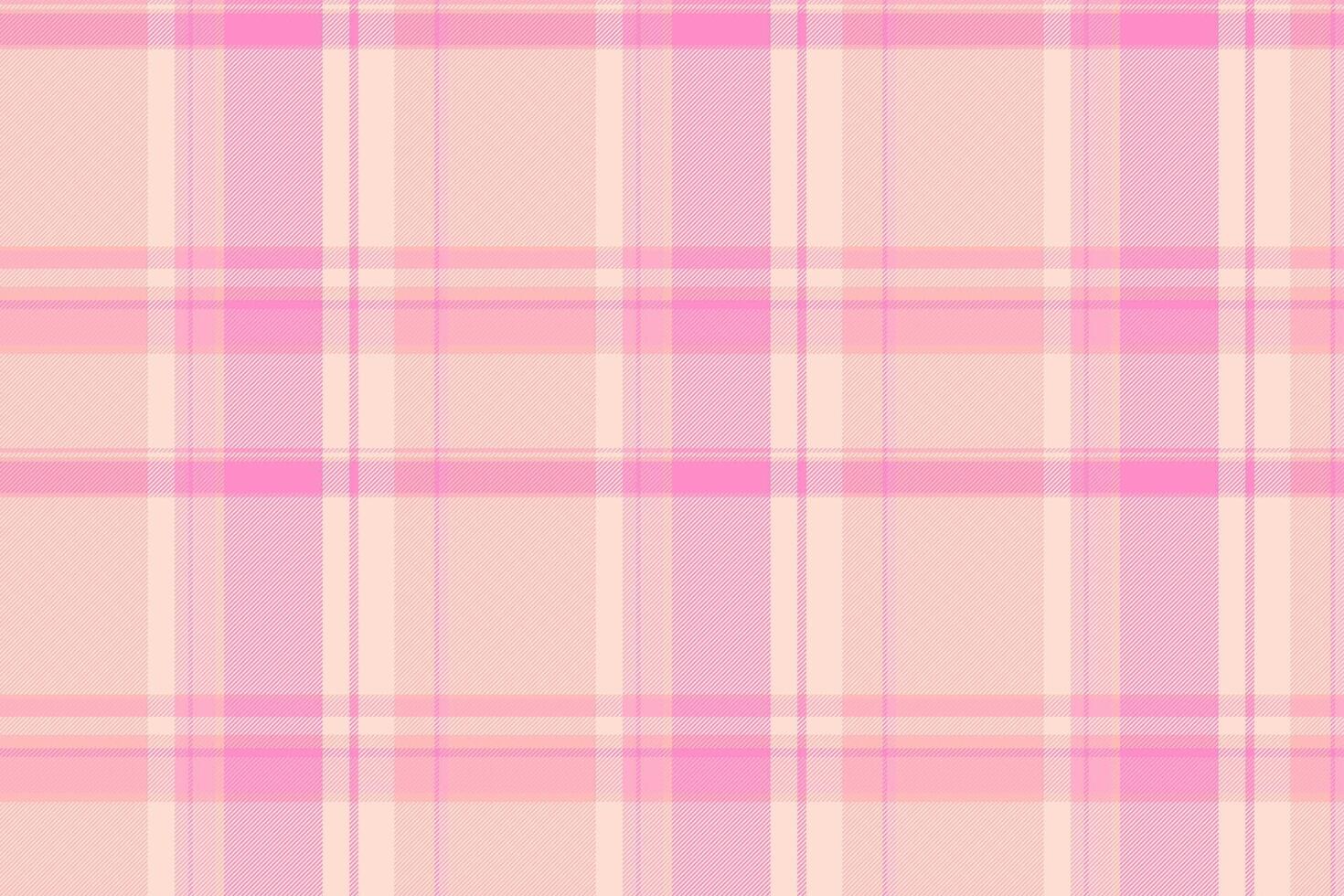 Soft pink plaid pattern. Ideal for backgrounds, textiles, and designs requiring a gentle, feminine touch. Versatile for web and print projects. vector