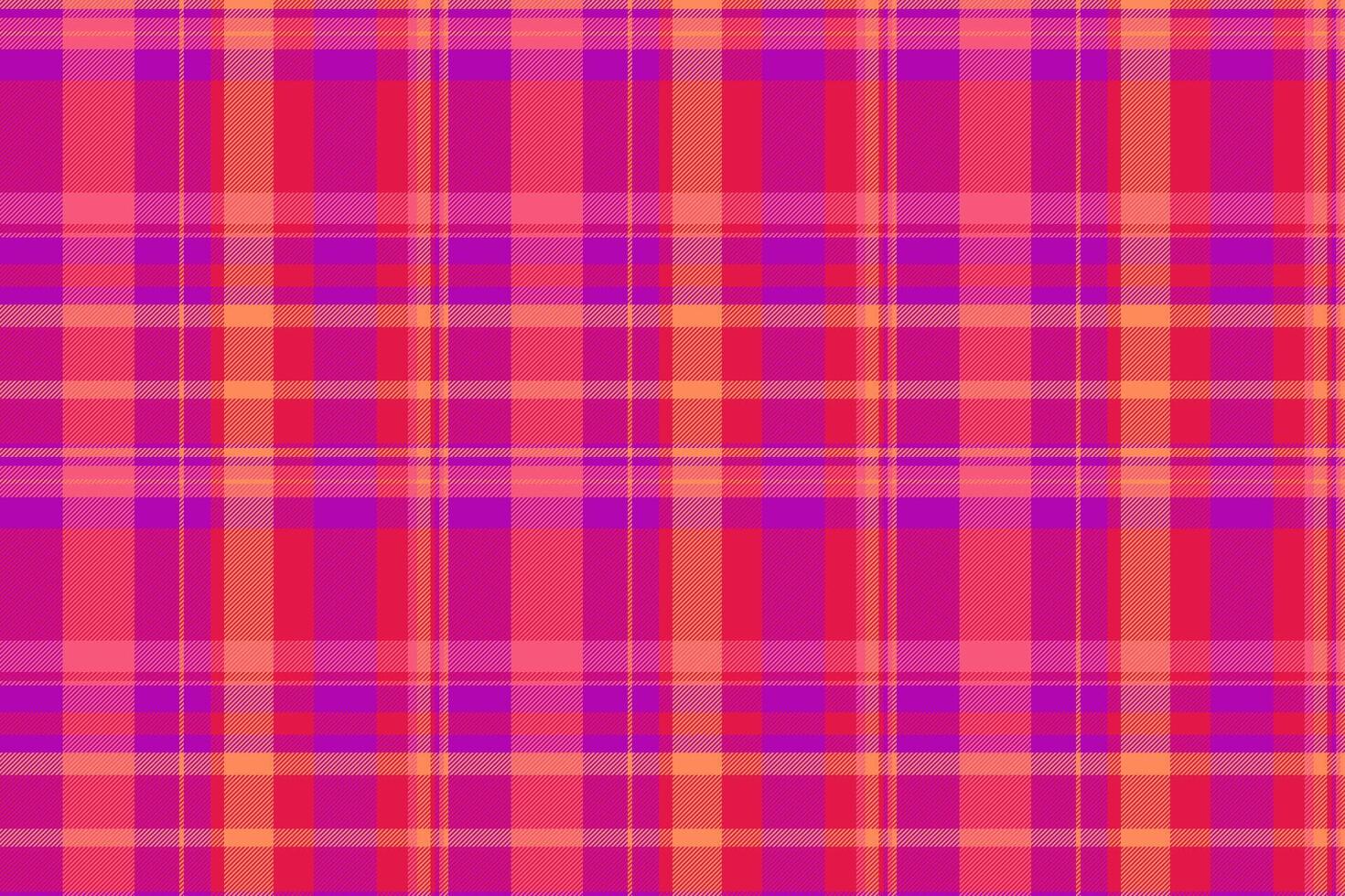 Tie seamless textile background, japanese texture fabric check. Illustration pattern plaid tartan in red and magenta colors. vector