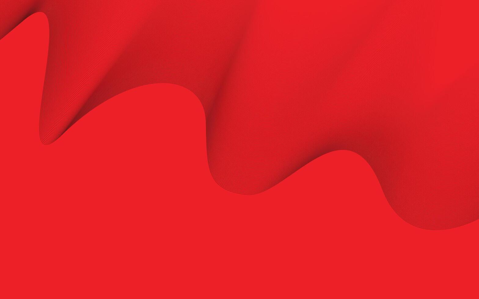 A red background with a wave of red vector
