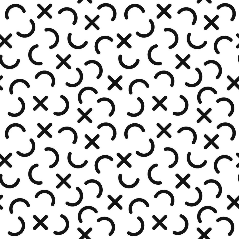 Abstract geometric pattern background with black shapes vector