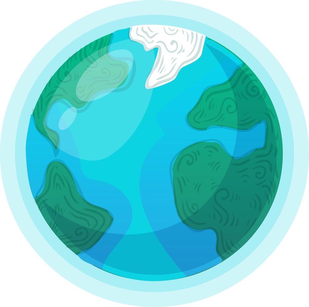 Earth globe representing global concepts and environment vector