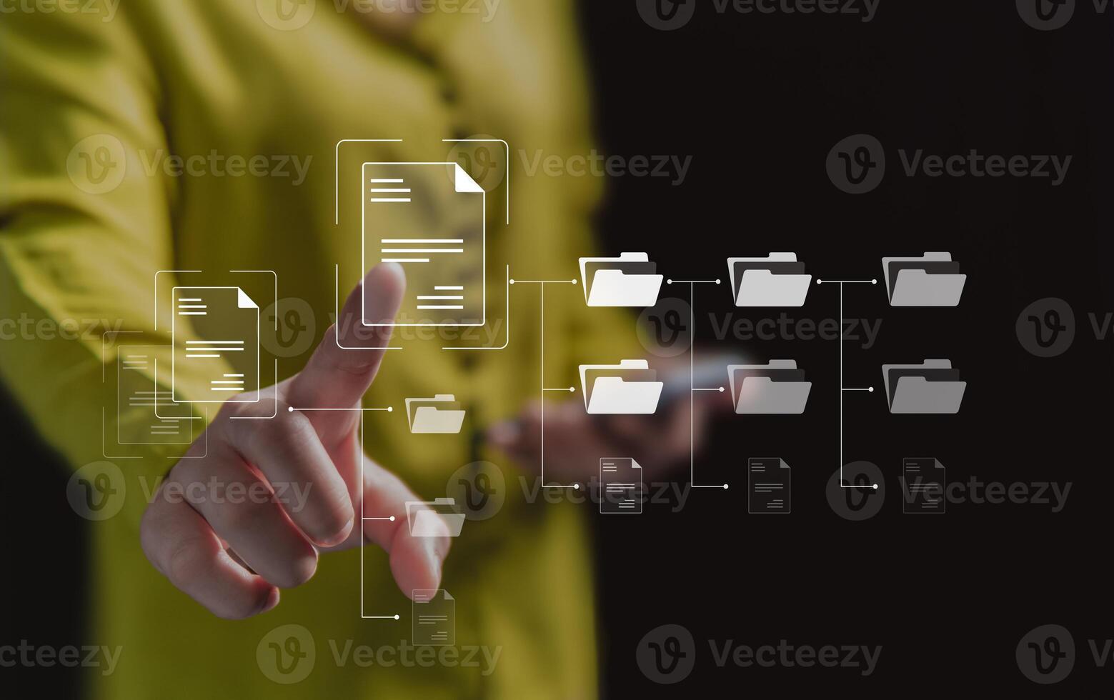 Document management system, organize important data files in order of categories to increase space and security, search for large data that is stored in an orderly manner for easy searching. photo