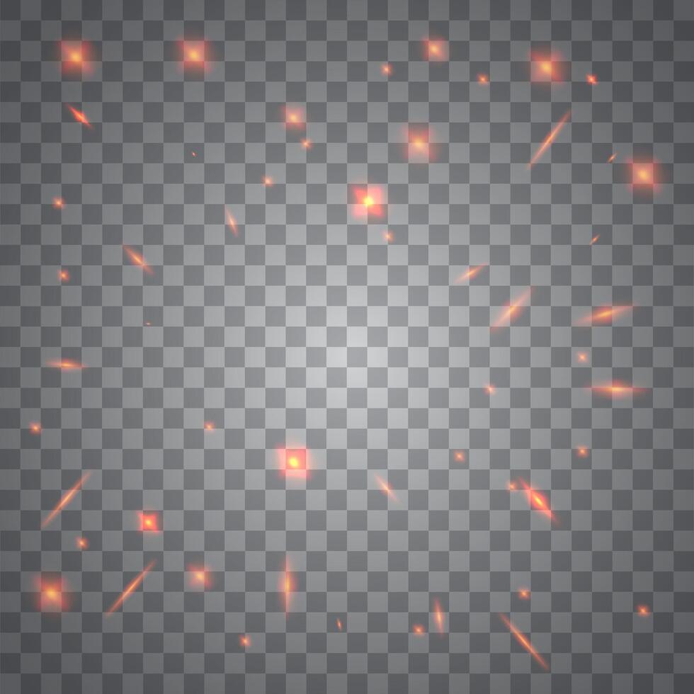 fire particle for light effect vector
