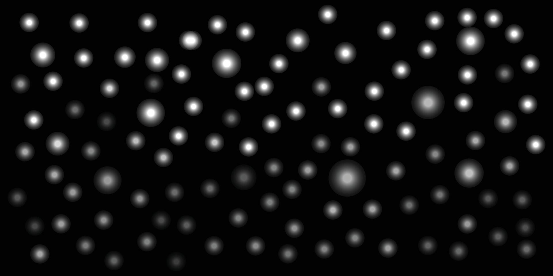 Abstract glowing white bokeh lights background with soft blur vector