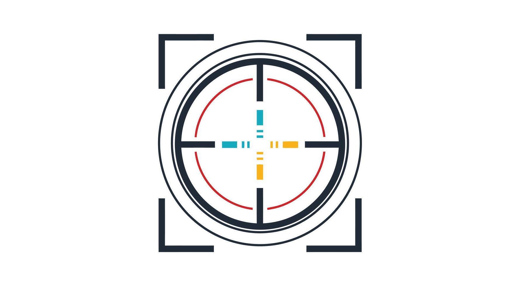 Modern target icon isolated on simple flat illustration of a target symbol target icon for web and mobile app vector