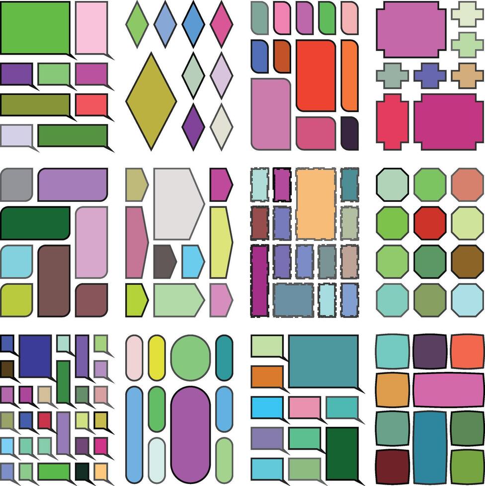 Aesthetic layout grids crafted to elevate modern interface design vector