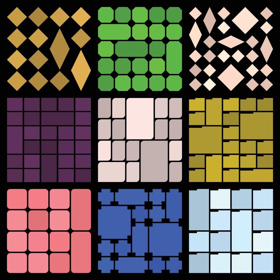 Sleek organized grid mix created for smooth design workflows vector