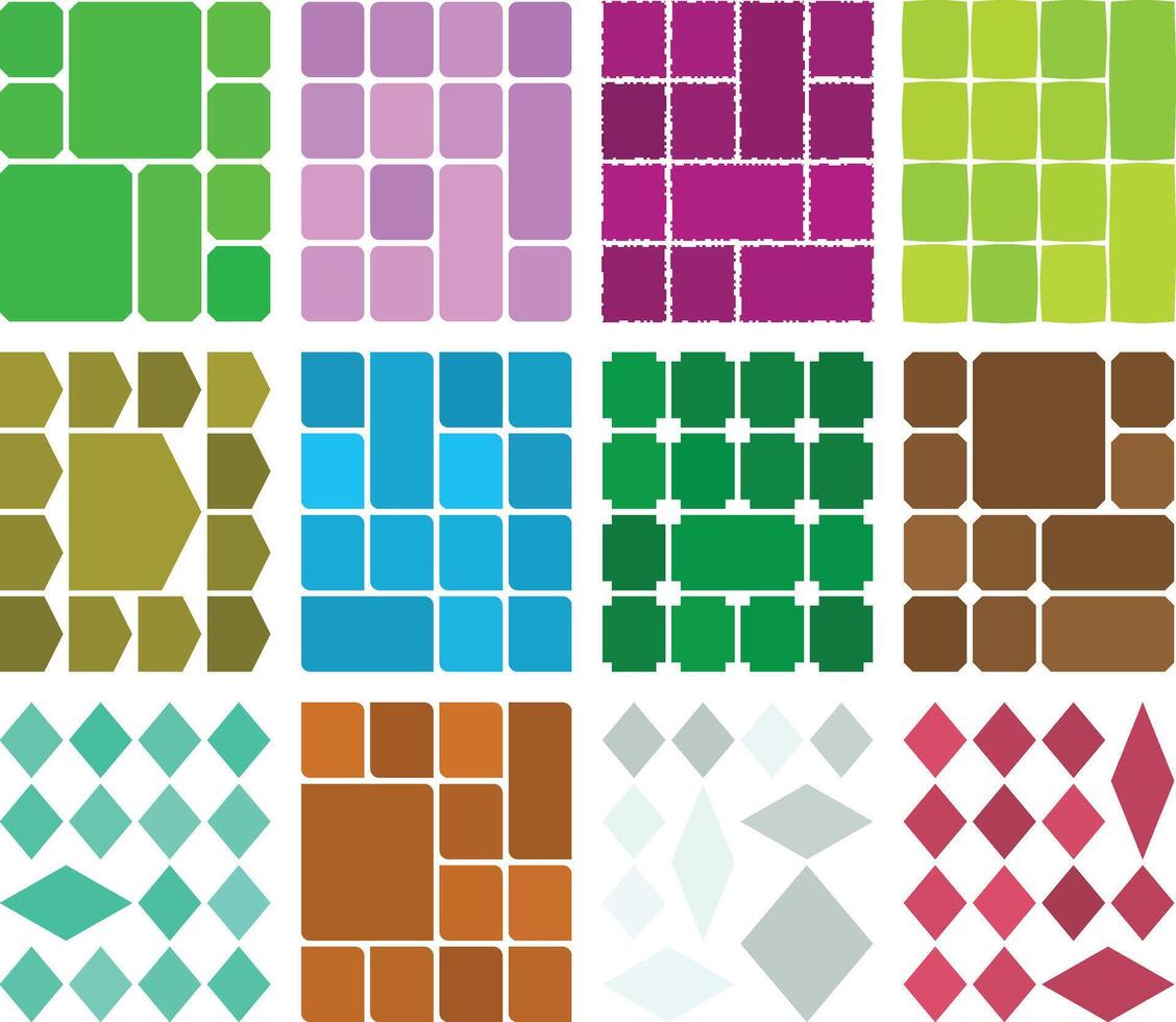 Modern bento grid layout designs for clean digital presentation workflows vector