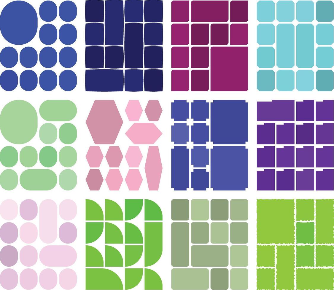 Sophisticated bento grid set tailored for expert interface creation vector