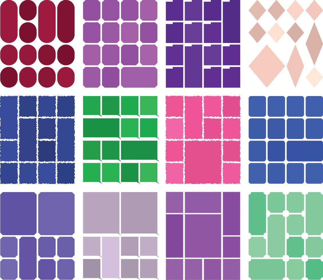 Stylish modular bento elements ideal for professional interface work vector