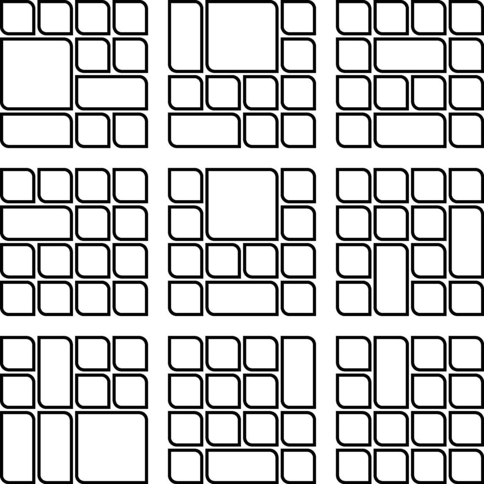 Decorative Asymmetric Leaf Style Bento Grid Botanical Element Bundle For Designers vector