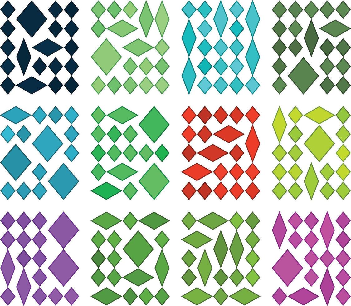 Balanced diamond rhombus grid pattern crafted for smooth elegant layouts vector