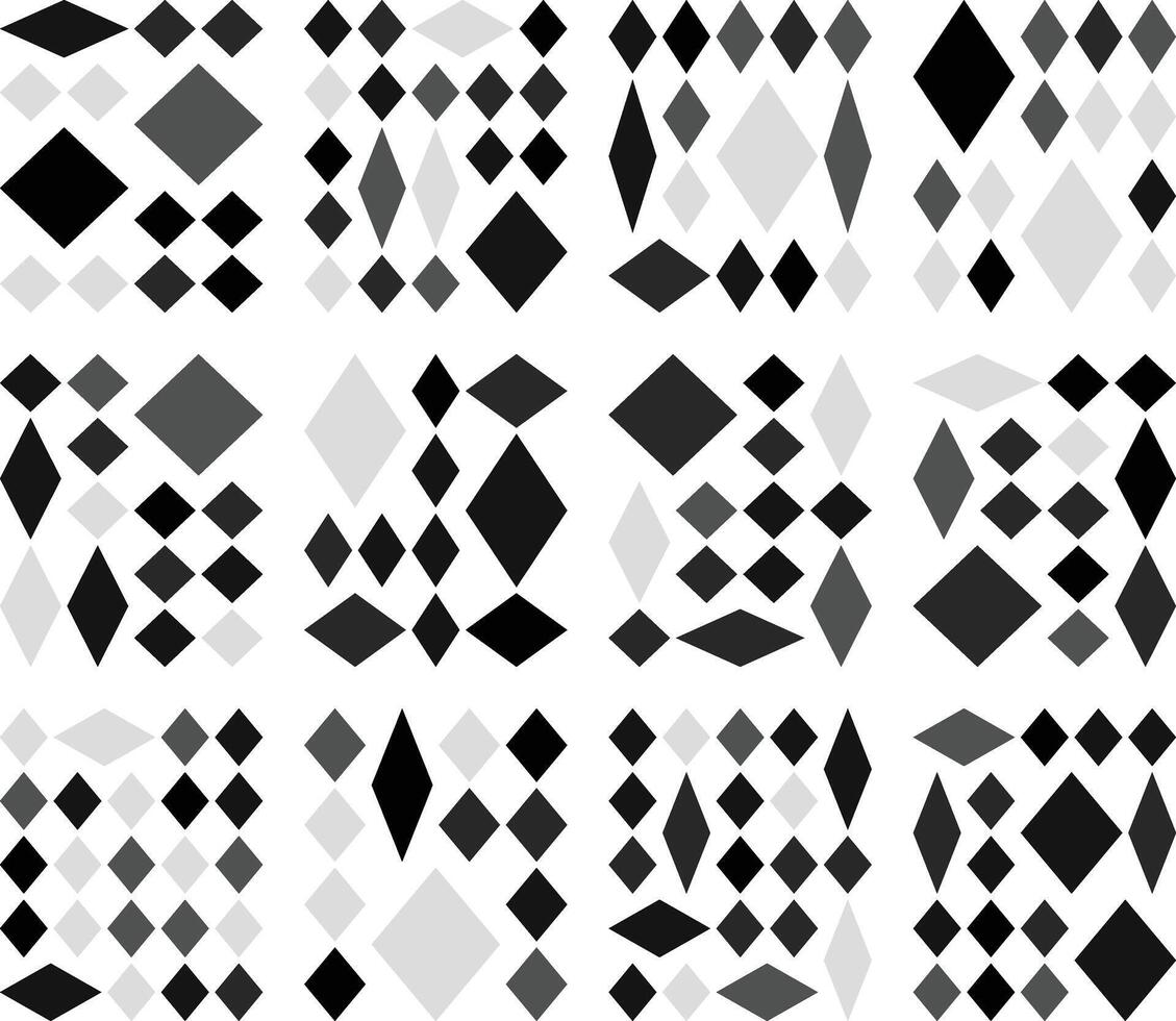 Modernistic diamond rhombus grid formation creating appealing creative visuals vector