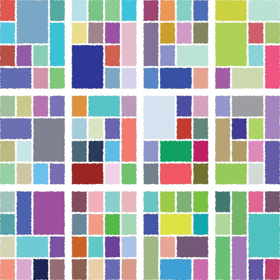 Bento grid concept enhanced with bold glitch pixel abstract digital patterns vector