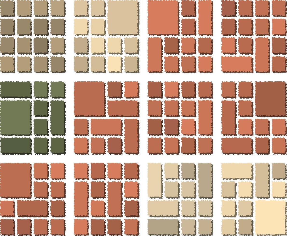 Abstract Pixel Distortion Glitch Grid Artwork With Creative Modern Digital Style vector