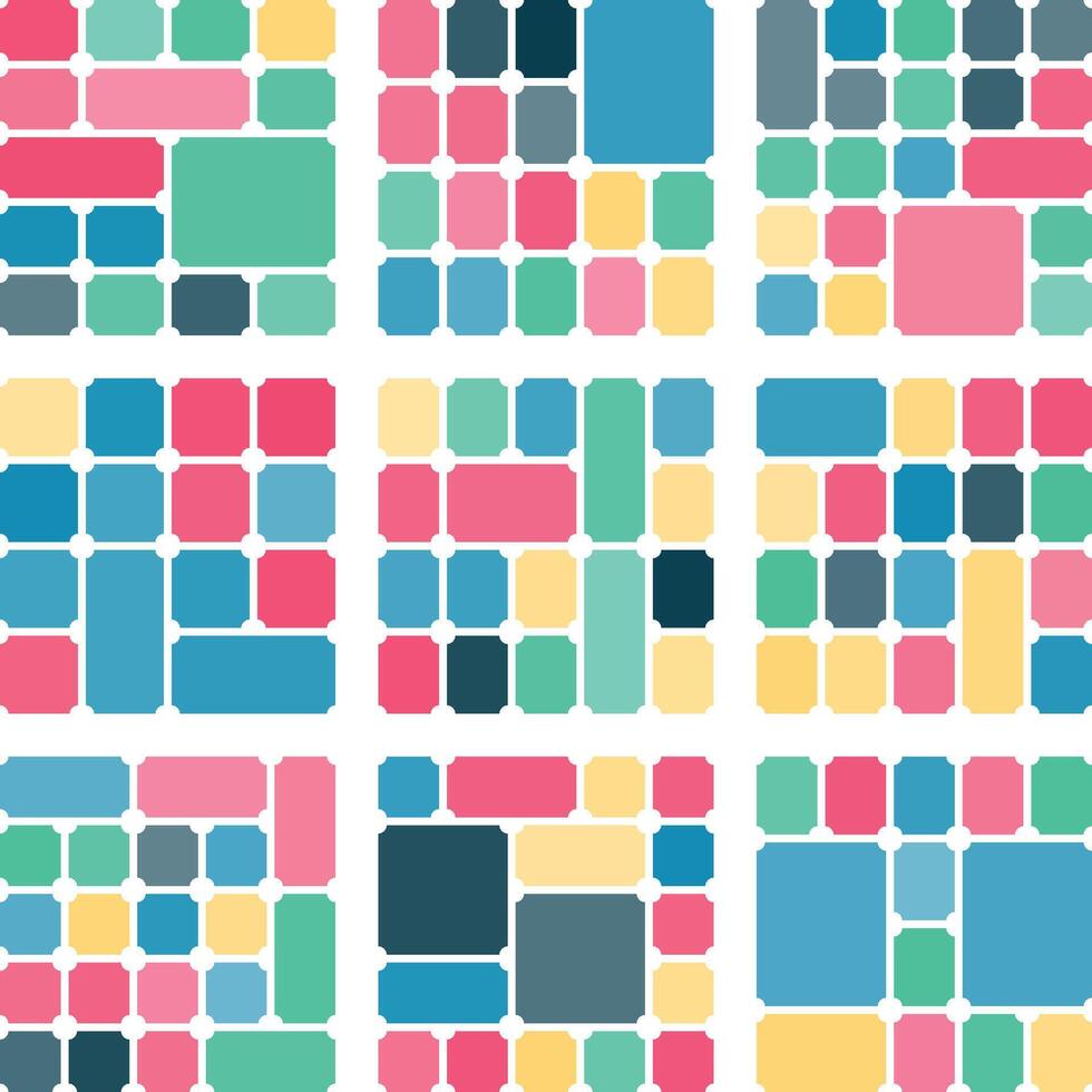 Inverted ticket layout bundle designed for customizable modern bento grid use vector