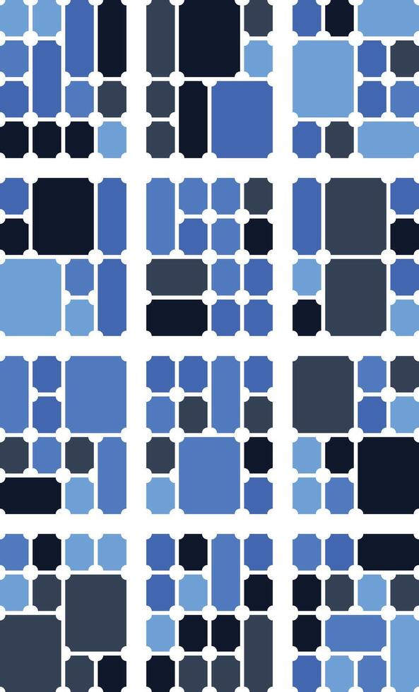 Chic inverted ticket layout bundle ideal for bold structured bento grid elements vector