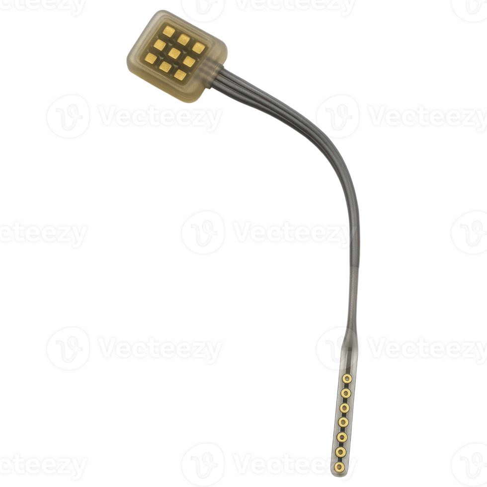 Neural electrode array for deep brain stimulation device png